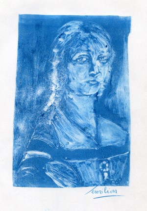 Monotype bleu
